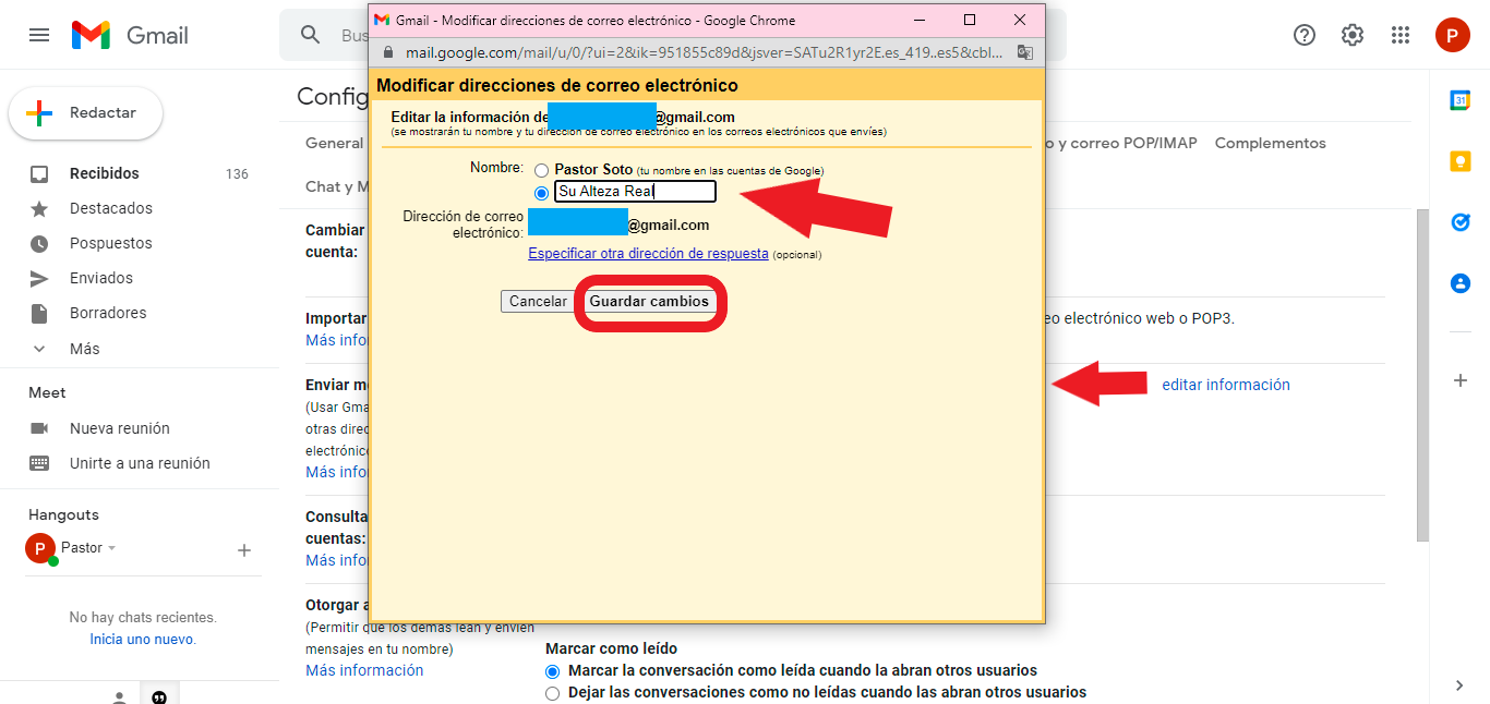¿Cómo cambiar Tu nombre de Gmail sin crear una nueva dirección de correo? - Como Hacer Cambio De Direccion En El Correo