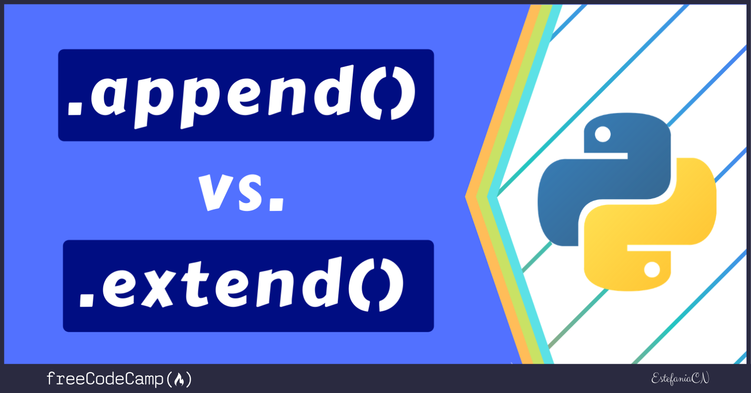 Python Lista Append vs. Python Lista Extend - Su Diferencia Explicada con Ejemplos de Métodos de Listas