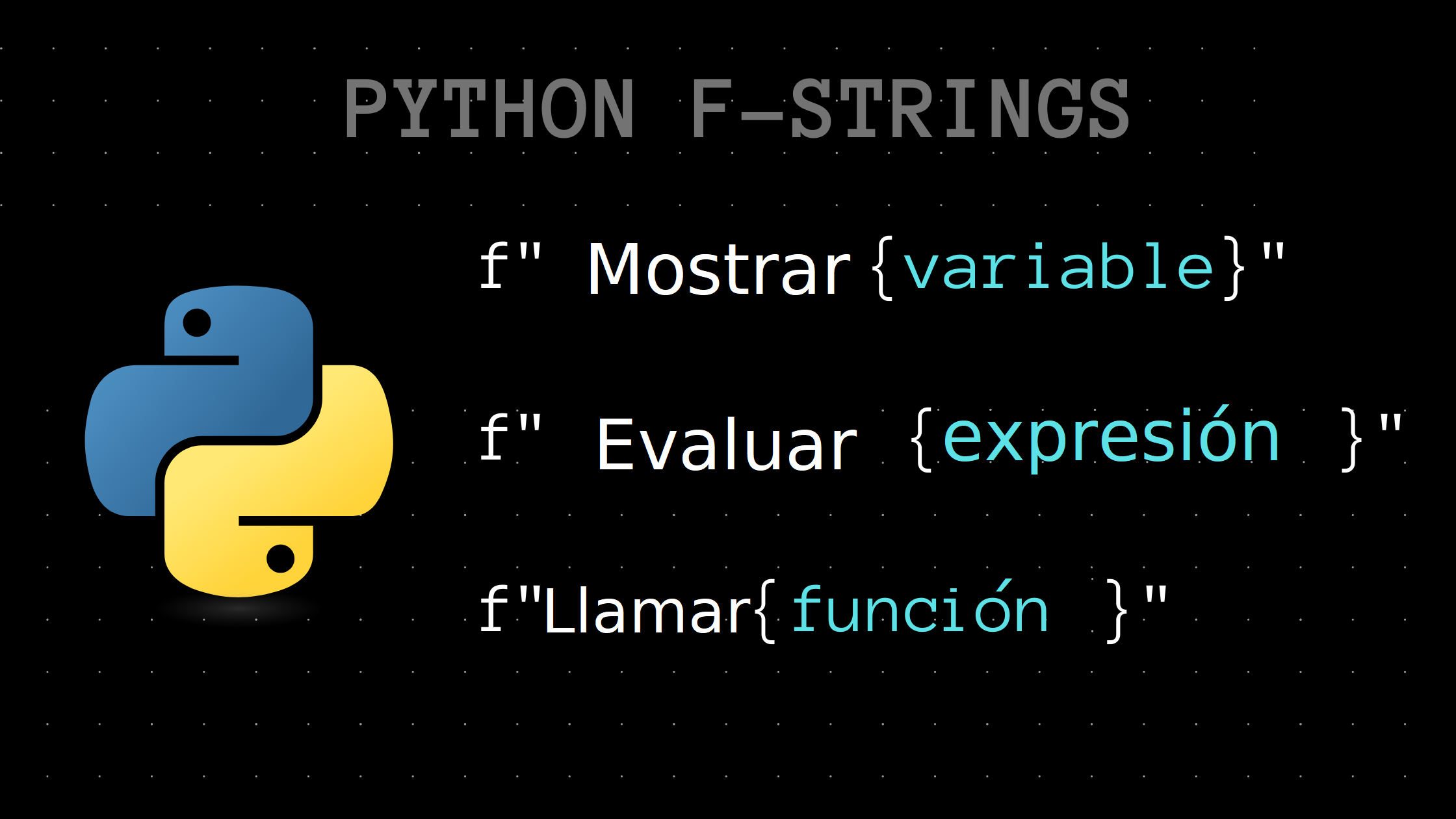 Tutorial de f-strings en Python: Formato de cadenas en Python explicado con ejemplos