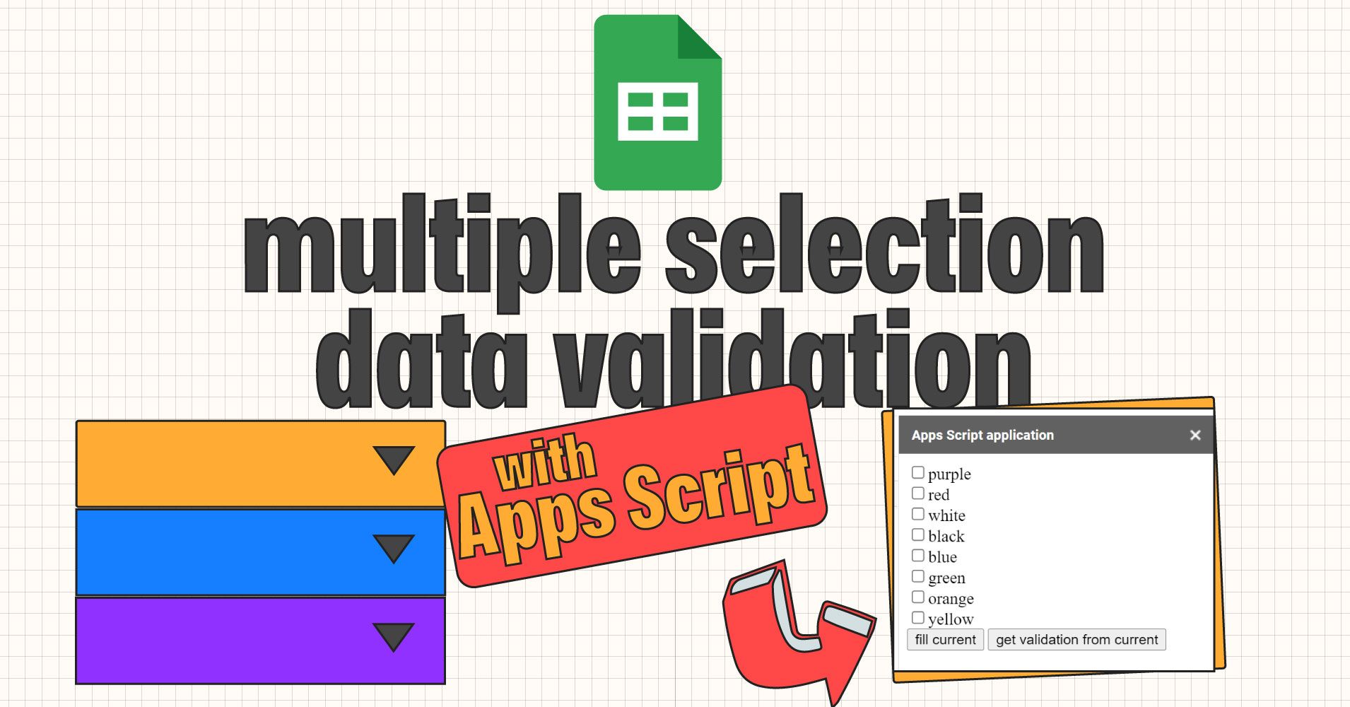 Tutorial de Google Sheets: Cómo habilitar la validación de datos en selección múltiple usando Apps Script