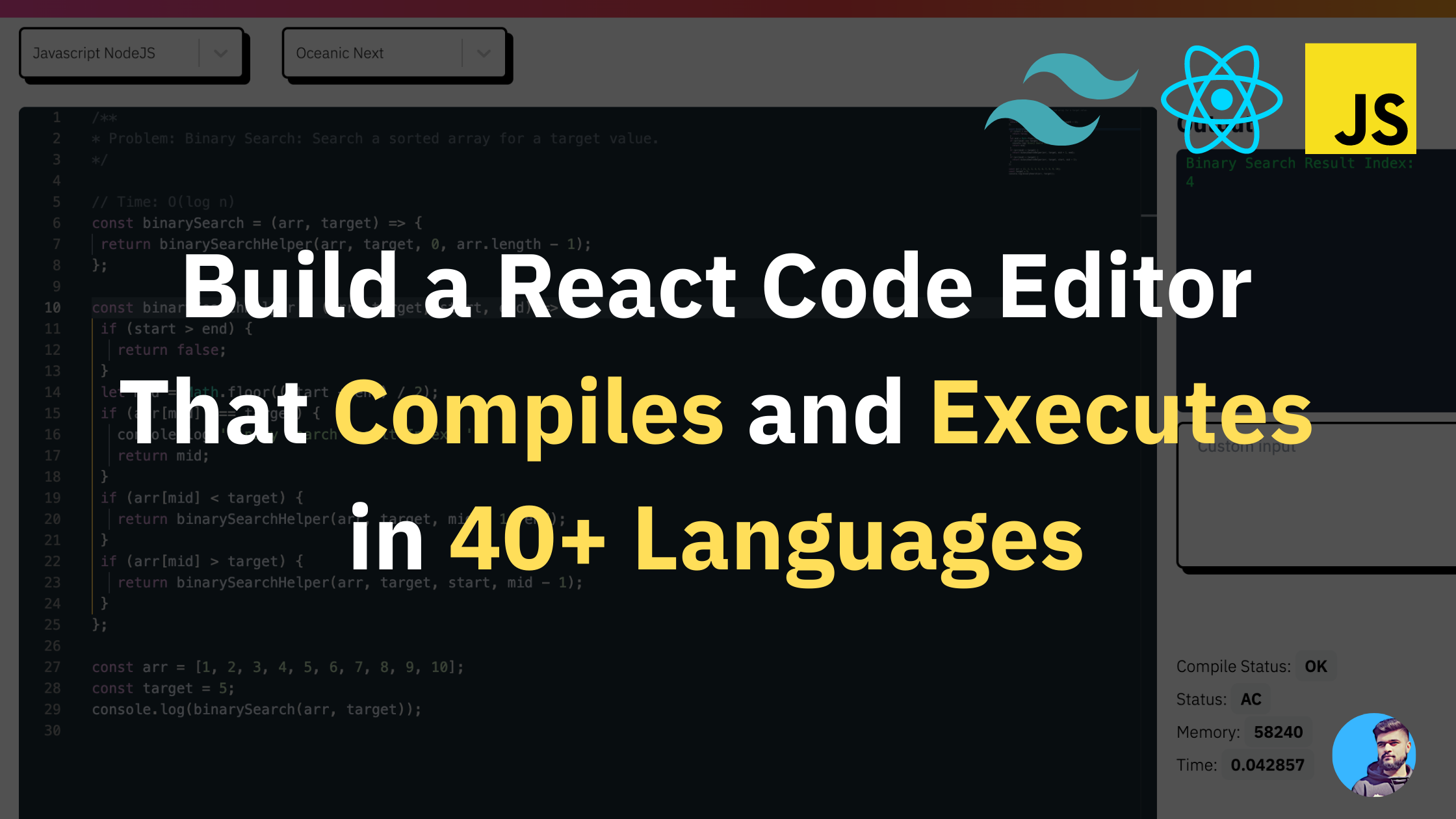 Cómo construir un editor de código con React que compila y se ejecuta en +40 lenguajes