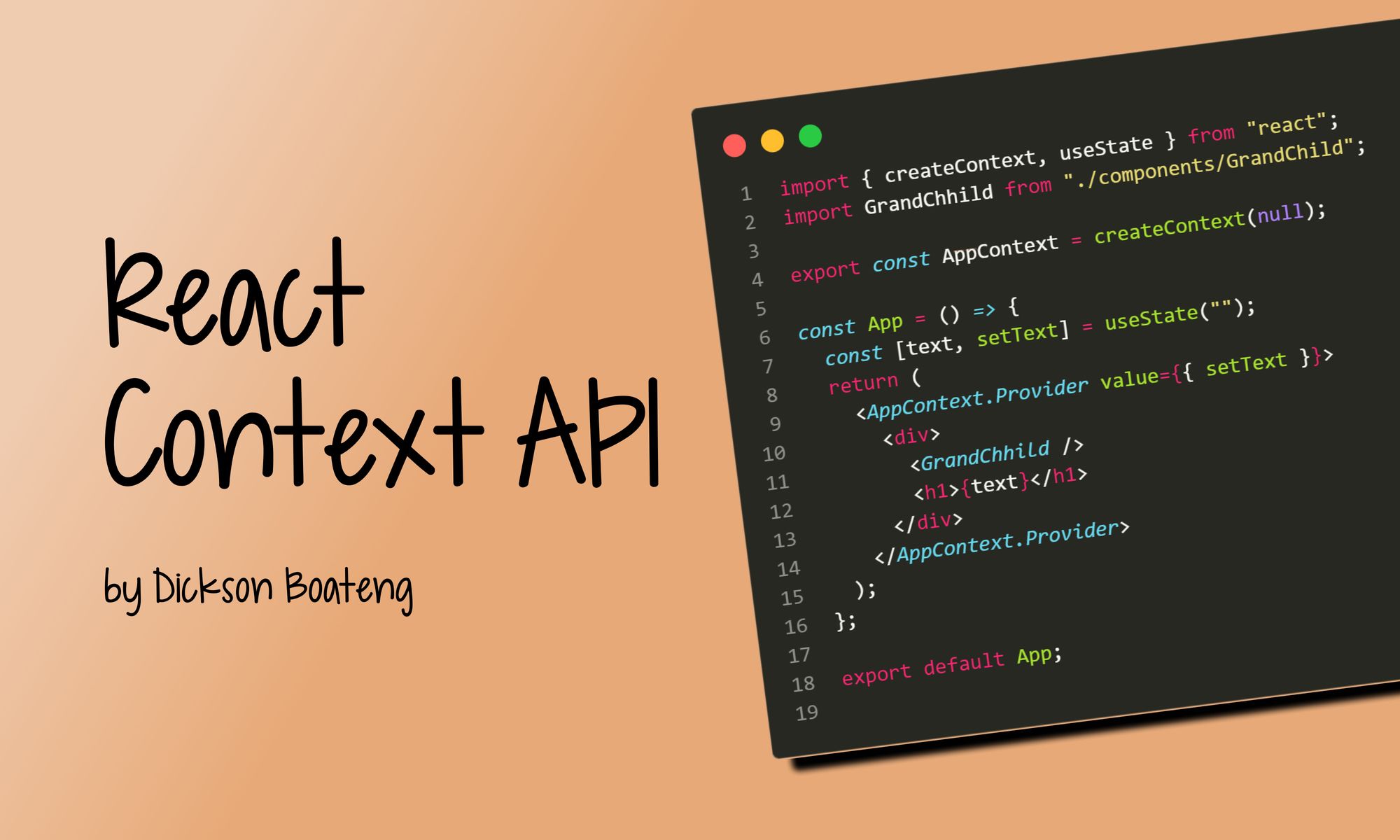 Cómo utilizar la API React context en tus proyectos