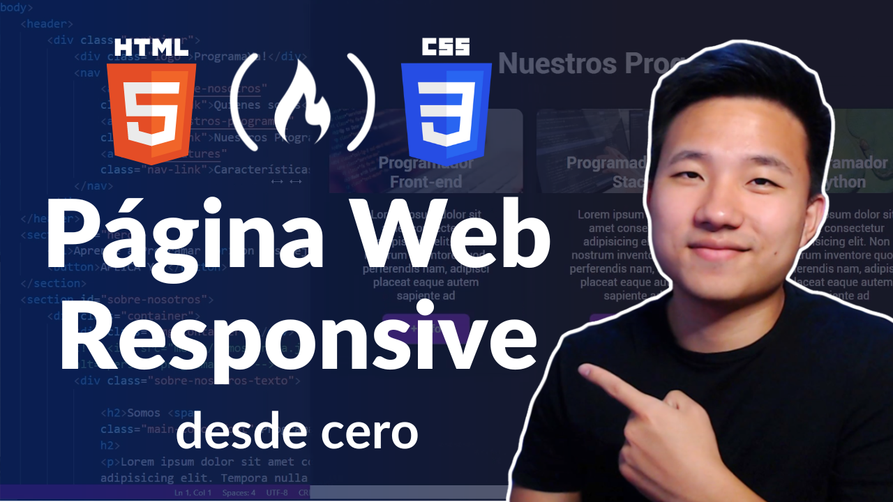 Crea una Página Web Responsive con HTML y CSS
