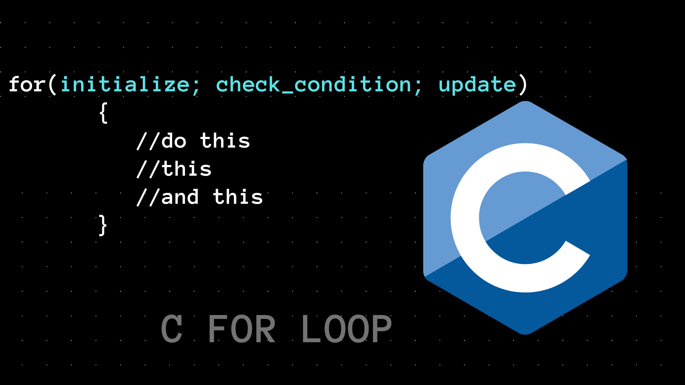 Loop for in C con esempi di codice