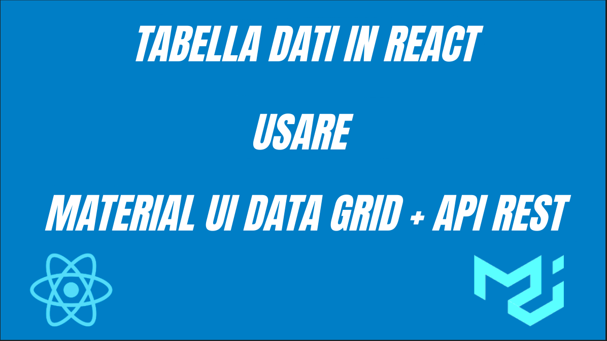 Come Integrare Material UI Data Grid in React Usando Dati da una API REST