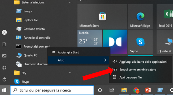 Come aprire il prompt dei comandi su Windows 10