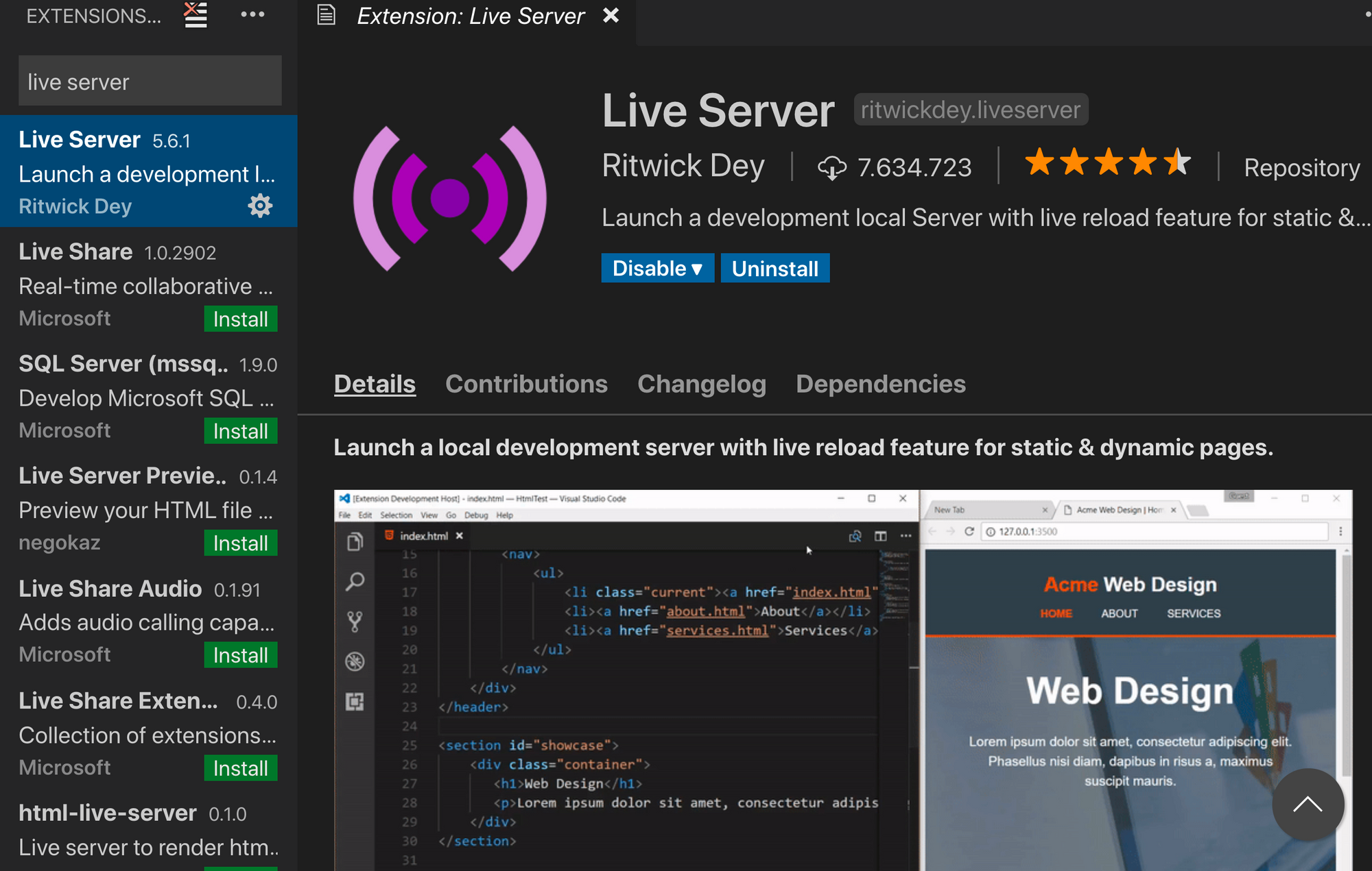 Live-Server-Extension