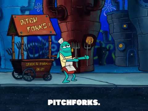 spongebob-pitchforks