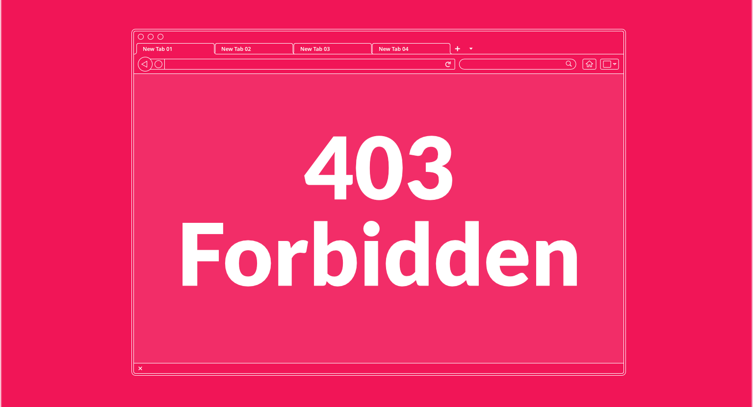 forbidden error password 403