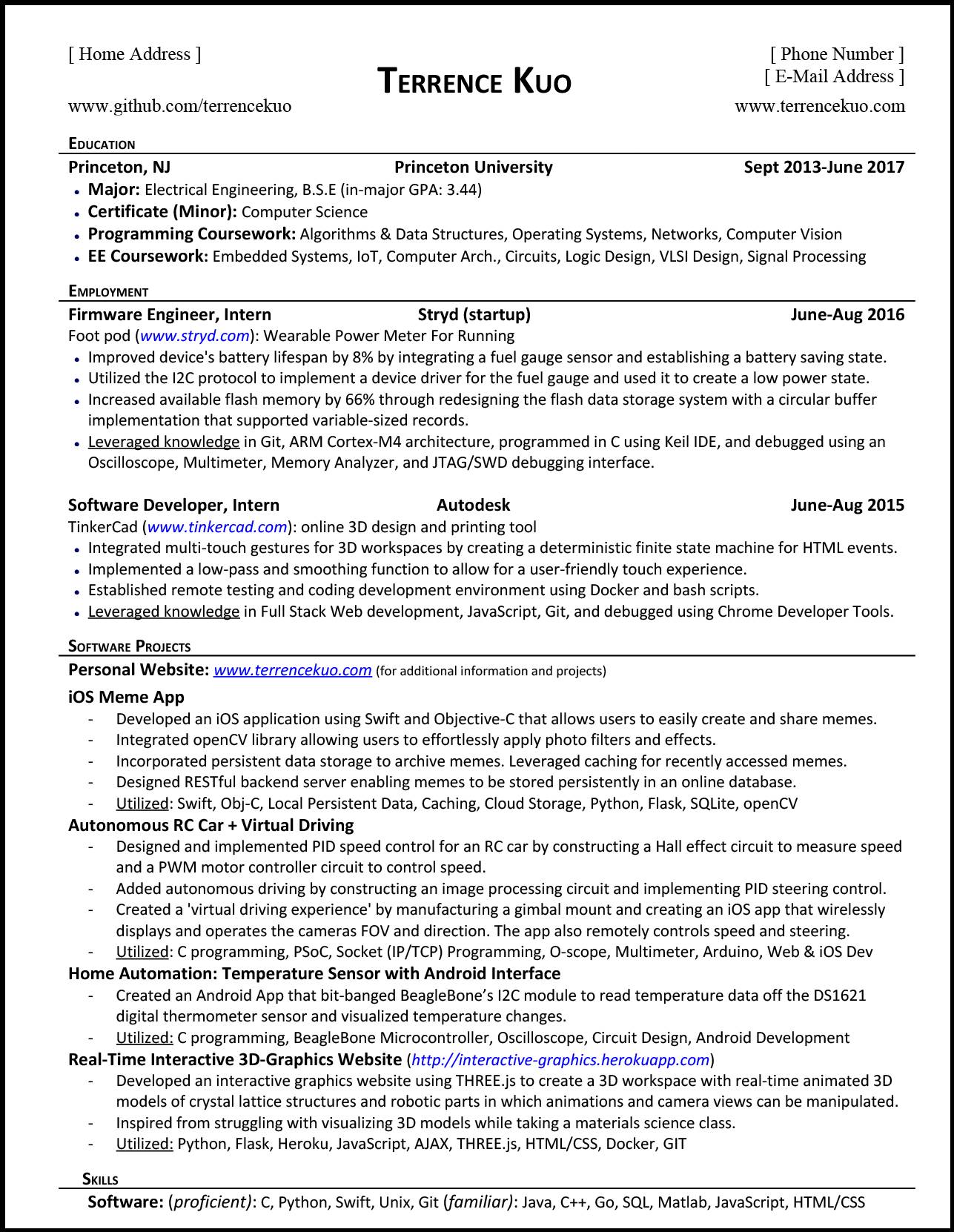 How To Write A Killer Software Engineering Resume
