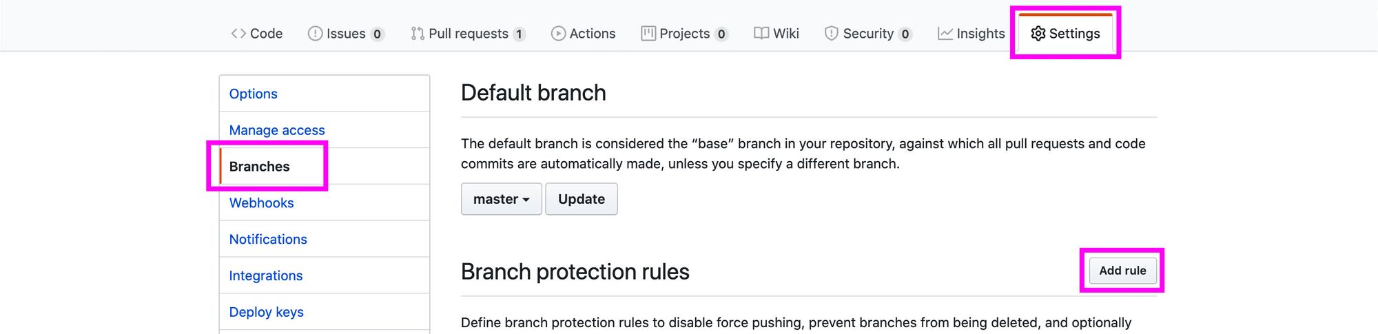 github-add-protected-branch