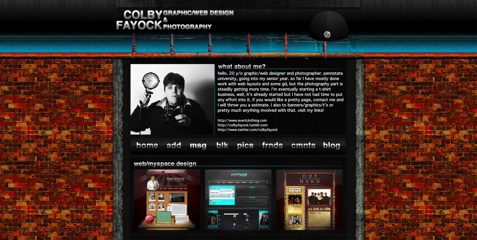 myspace-custom-profile-colby-fayock-1