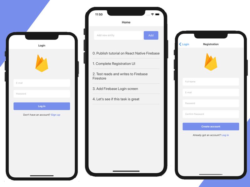 Contract classmate elbow How to Build a React Native App and Integrate It with Firebase