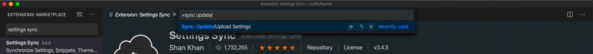 vs-code-settings-sync-update-settings