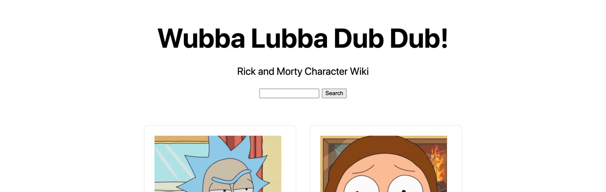 rick-and-morty-character-wiki-search-form