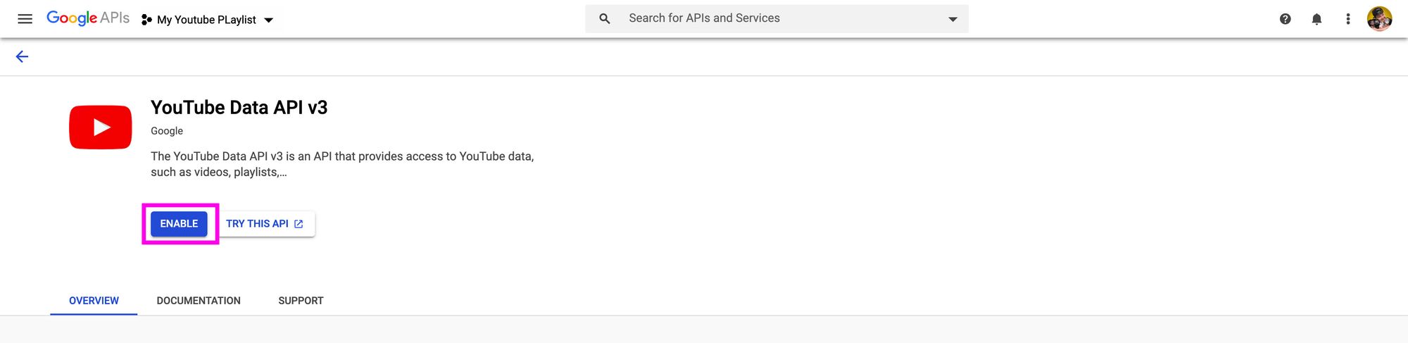 google-api-enable-youtube-data-api