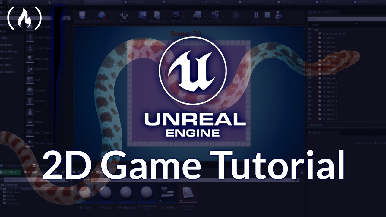 Unreal Engine Course: Create a 2D Snake Game