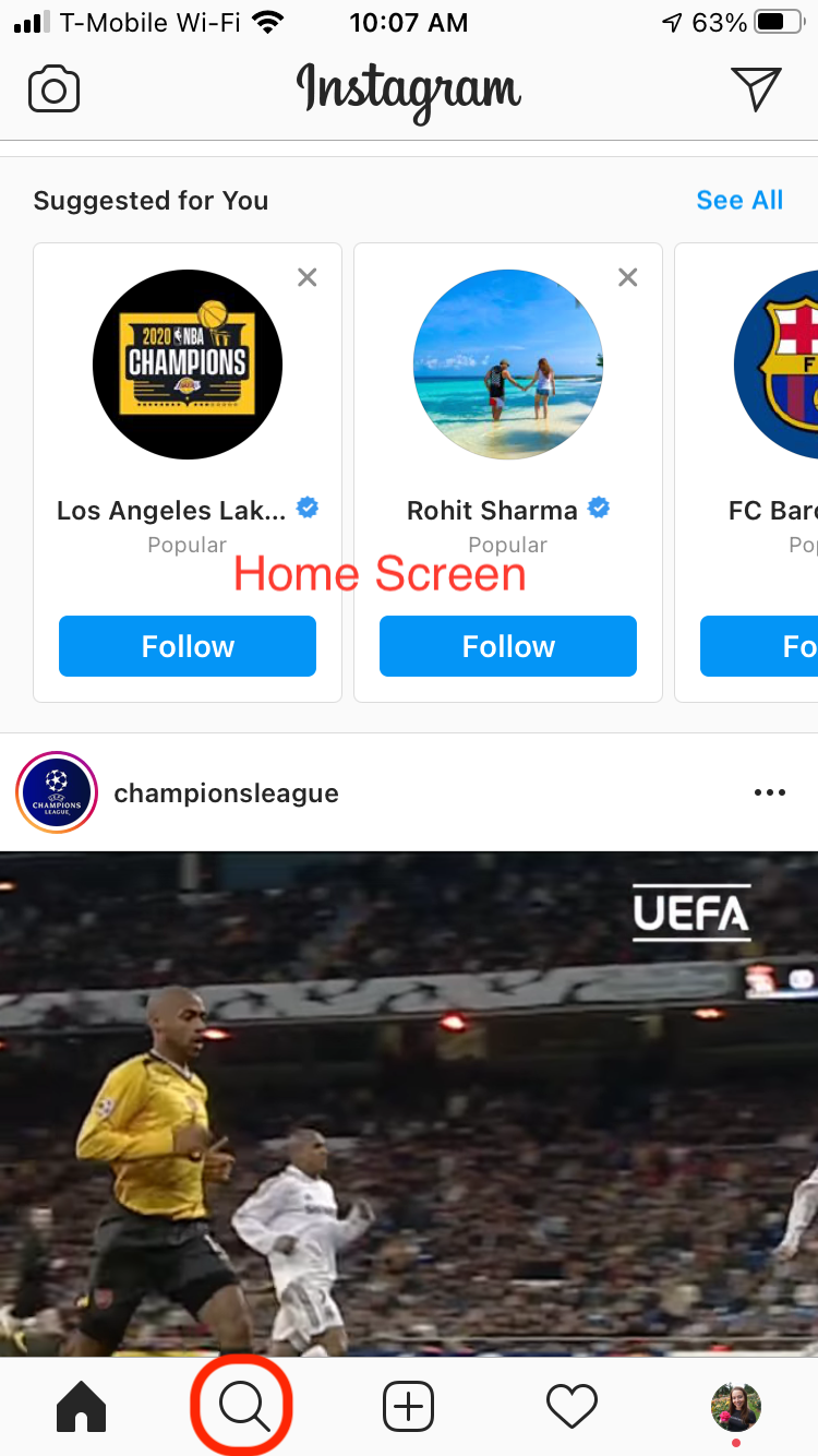 Instagram-home-screen-search-button