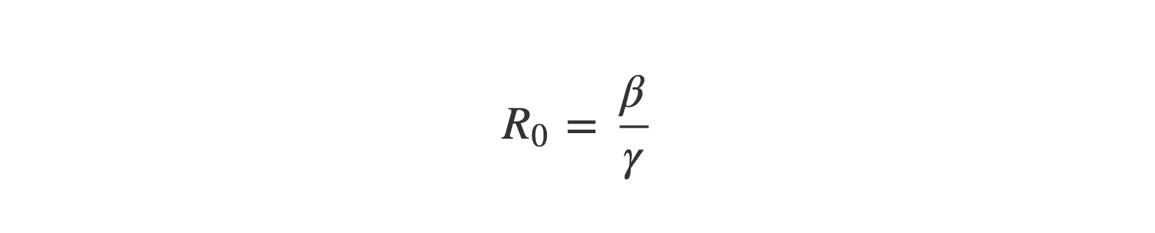 R zero equals beta over gamma