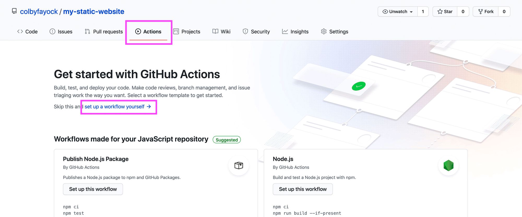 github-actions-new-workflow