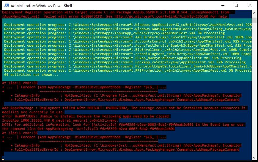 powershell-get-appxpackage