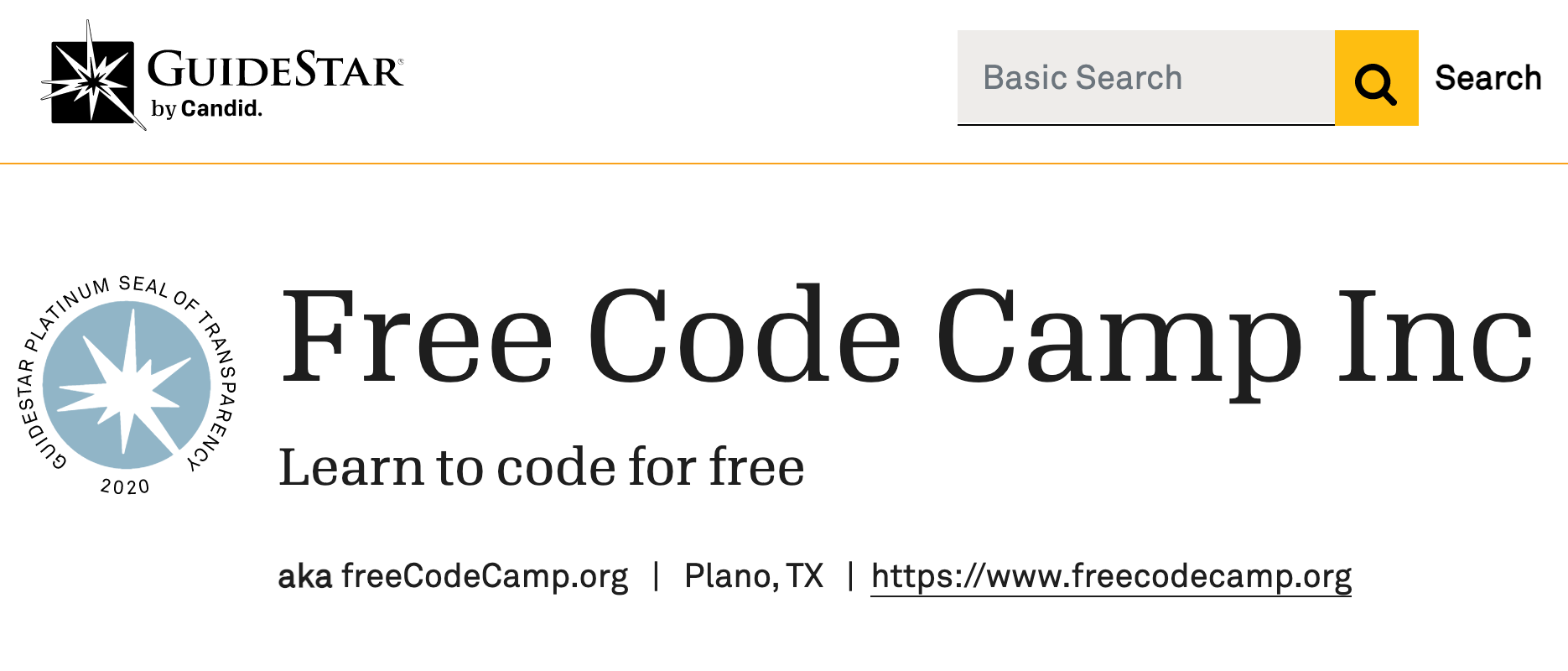 Free_Code_Camp_Inc_-_GuideStar_Profile