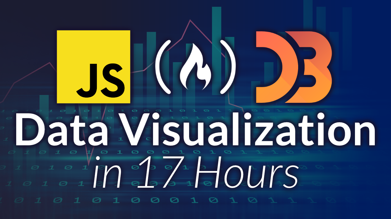 Learn Data Visualization Data Visualization with D3, JavaScript, React | Free 17-Hour Course