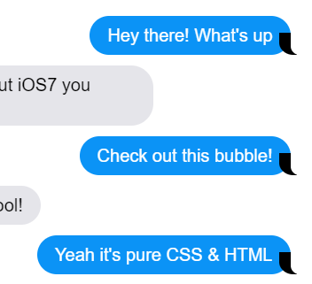 Chat bubble css
