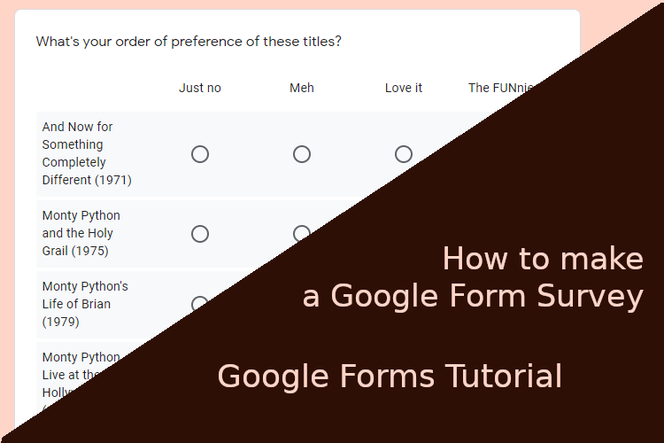 form survey google forms tutorial