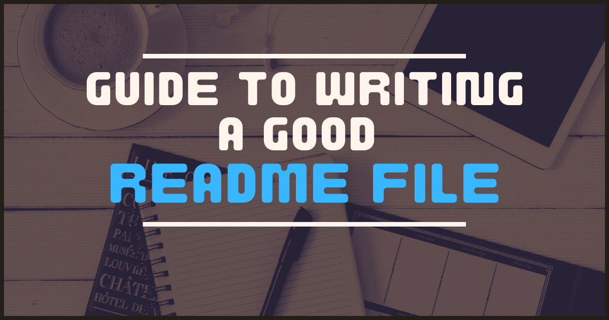 how to write a readme