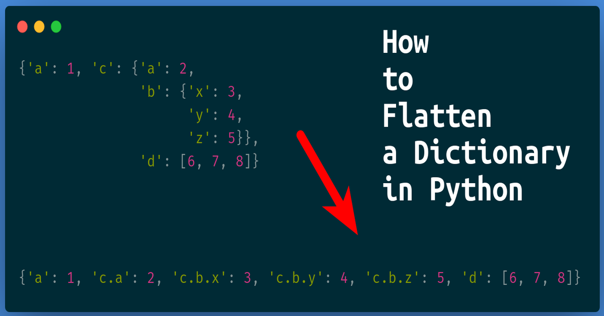 How To Flatten A Dictionary In Python In 4 Different Ways