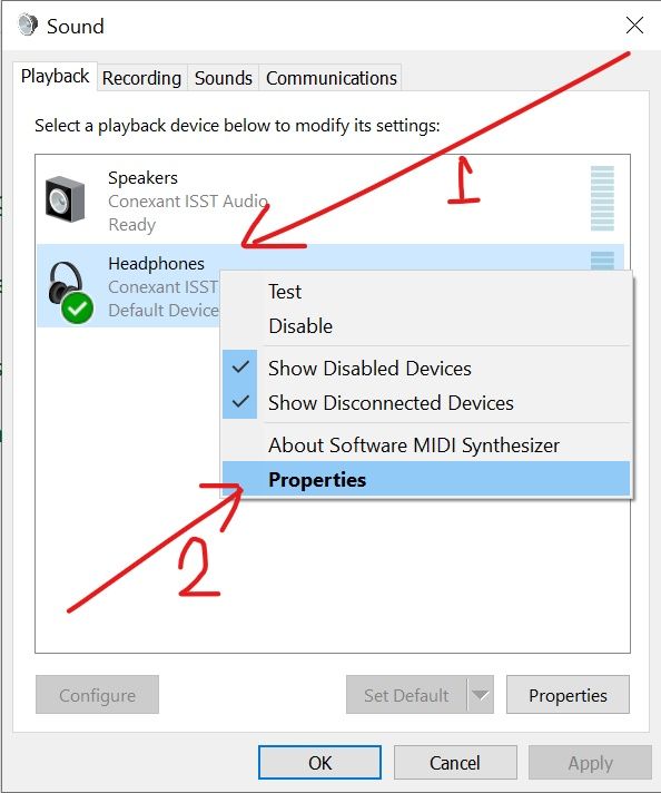 Computer Recognizing – Windows 10 PC Headphone