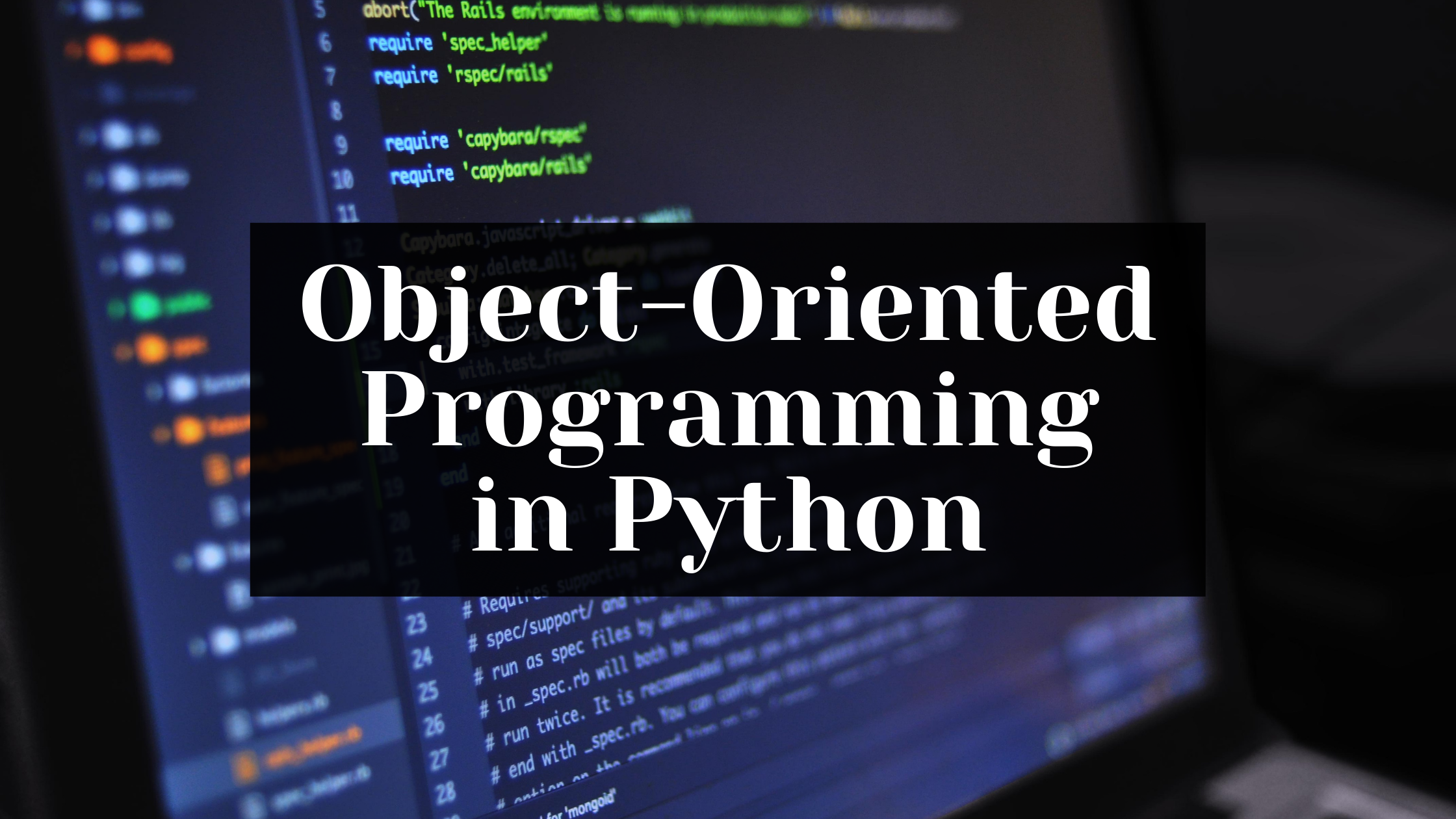 Understanding Object Oriented Programming In Python Riset