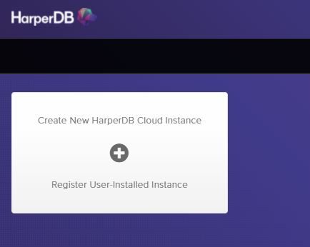 create HarperDB instance