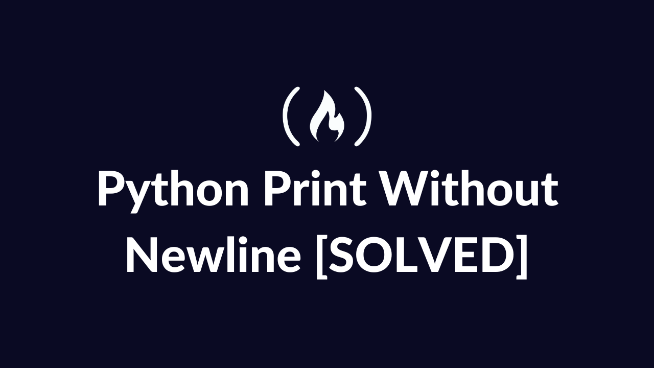 Helt tør vandrerhjemmet Tal højt Python Print Without Newline [SOLVED]