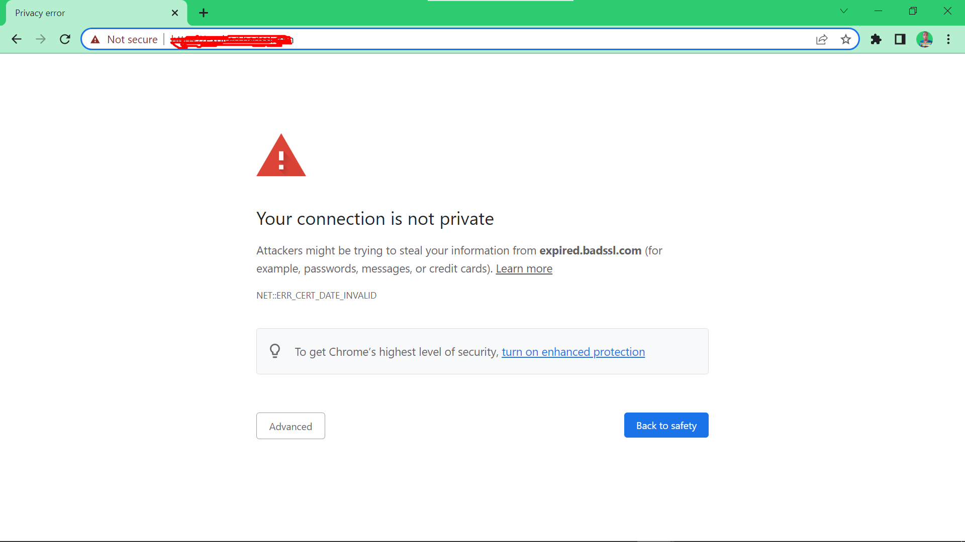 Your Connection Is Not Private Error – How To Fix In Chrome