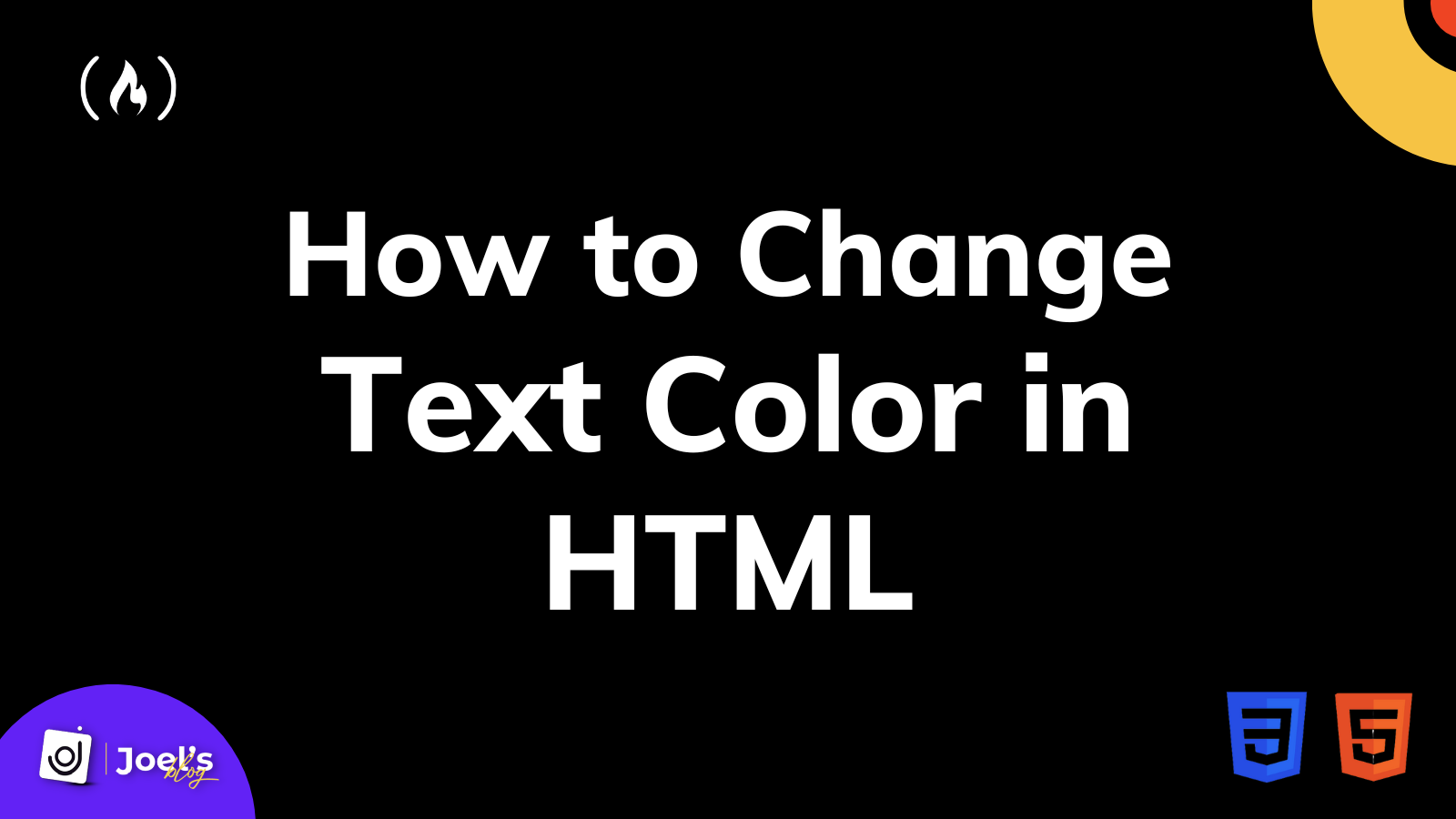 How to Change Text Color in HTML – Font Style Tutorial