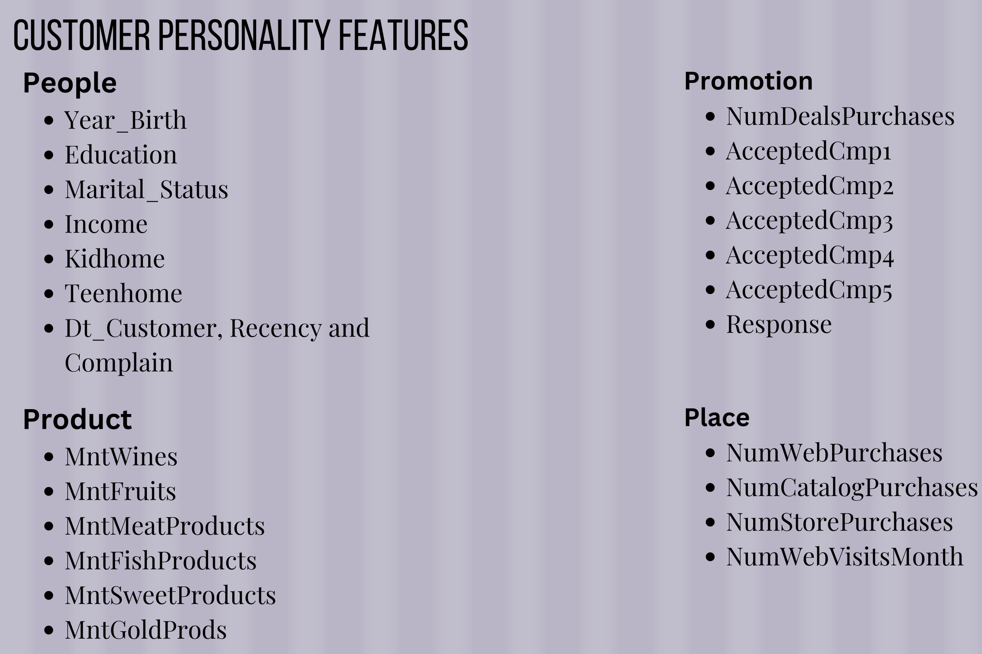 Customer-Personality-Features