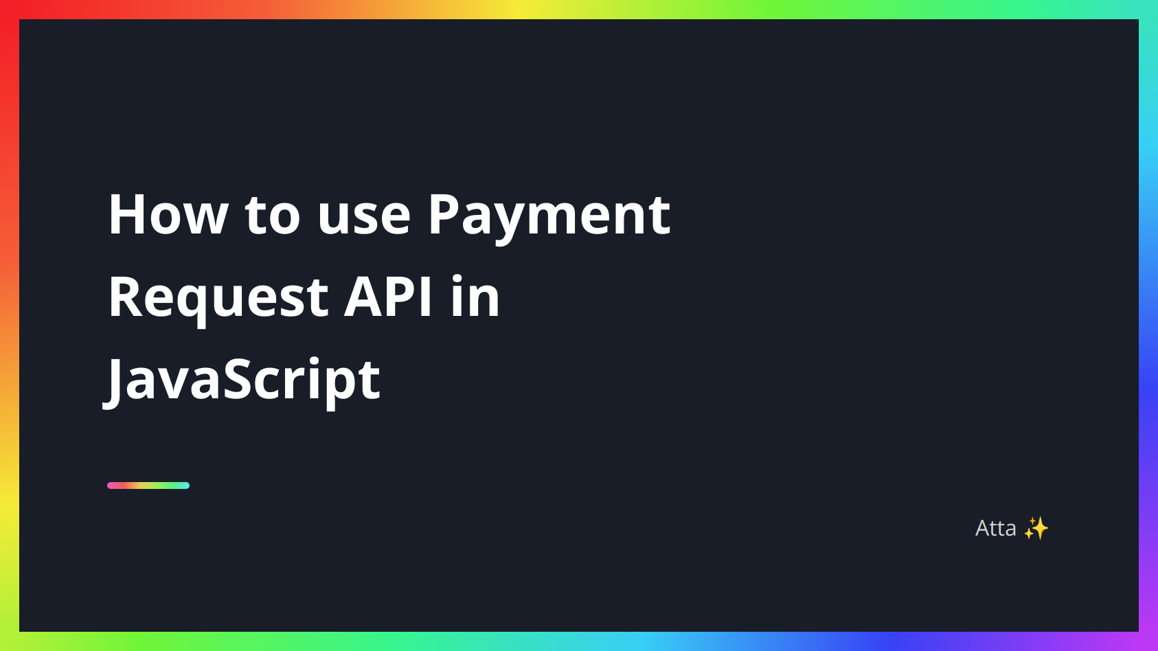 How to Use the Payment Request API in JavaScript