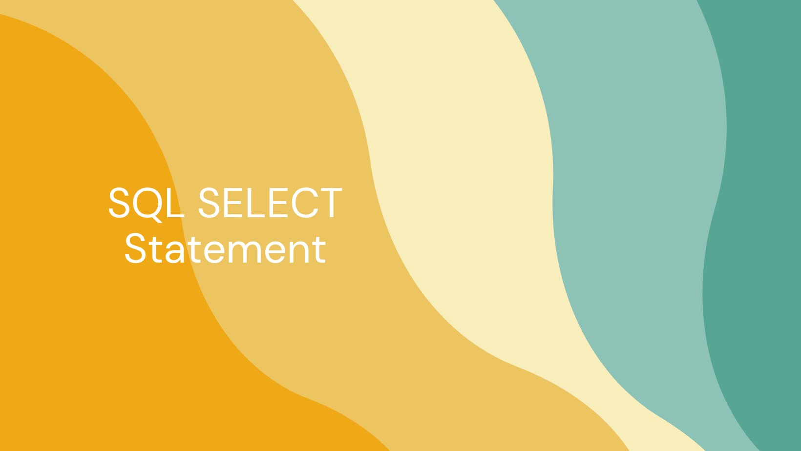 – Statement Select How to a SQL Database Data SELECT from