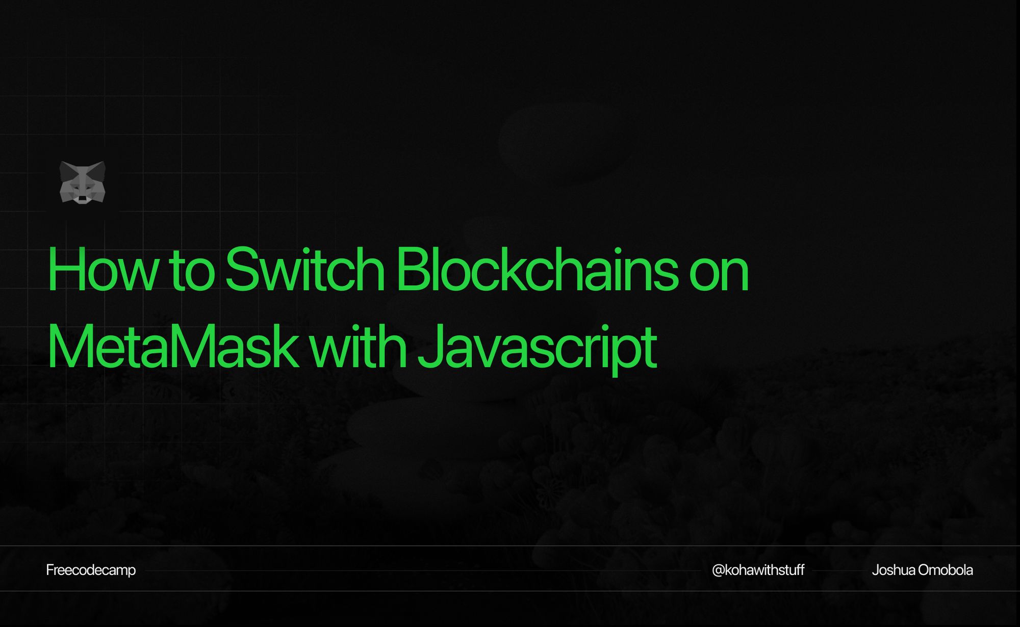 
                     How to Switch Blockchains on MetaMask with JavaScript 
                