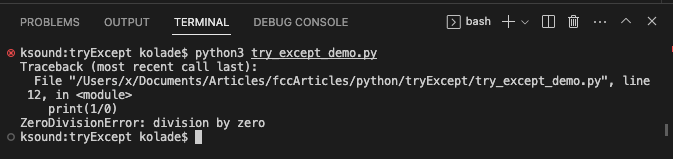 Python Print Exception – How To Try-Except-Print An Error