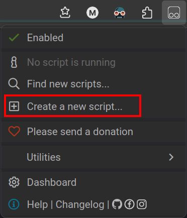 create new script