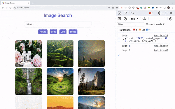 Loading Next Set Of Images Using Pagination