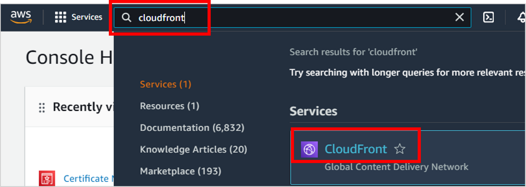 Navigate-to-CloudFront