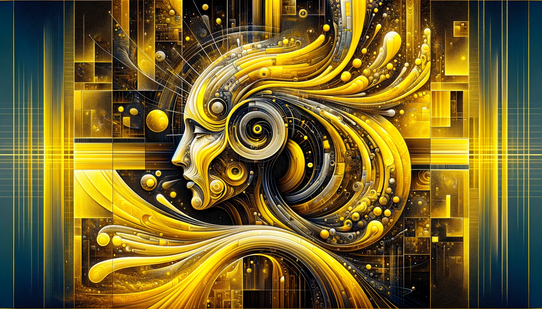 DALL-E-2024-01-19-23.07.43---A-hyper-stylized-artistic-representation-with-a-dominant-yellow-color-theme--blending-abstract-art-and-futuristic-concepts.-The-image-is-filled-with-e