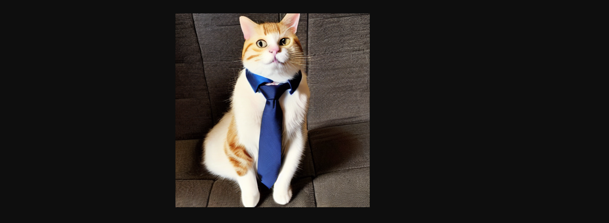 A cat in a suit