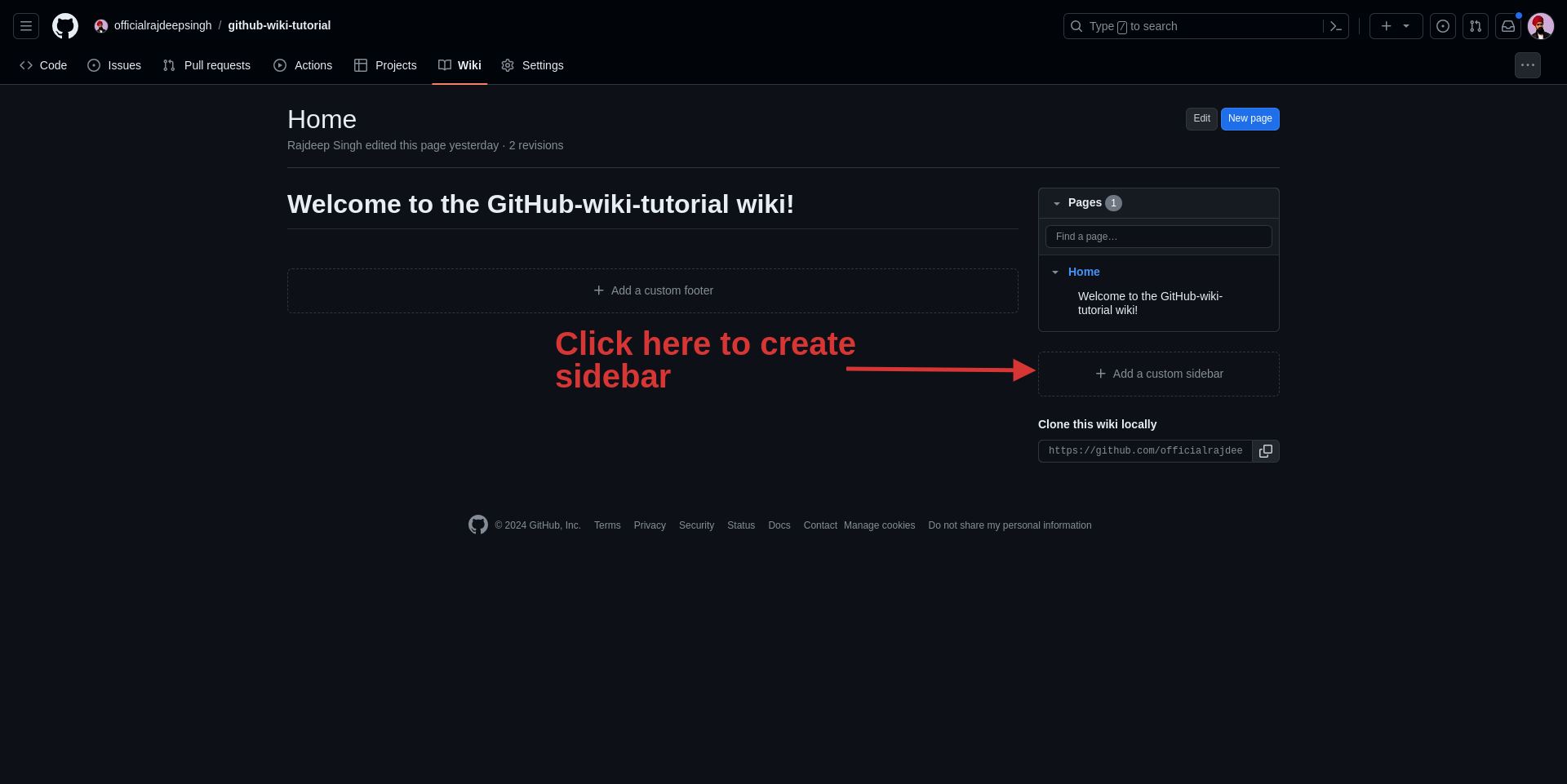 Create a sidebar