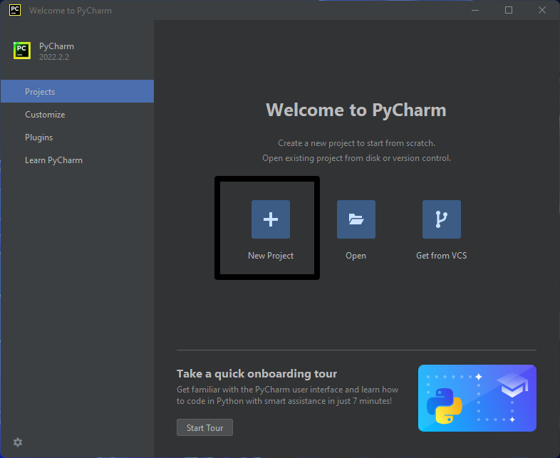 start-a-new-project-in-pycharm