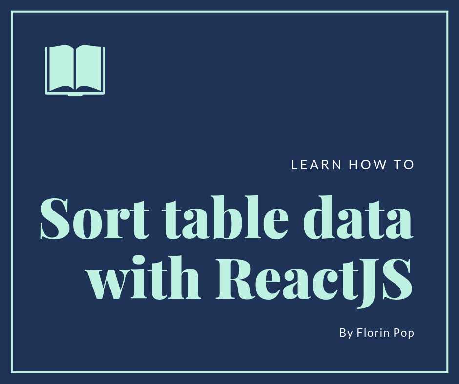 How to sort table data with React